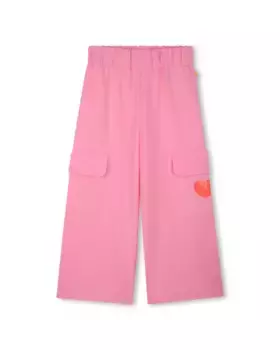 Брюки для девочки с карманами-карго и эластичной талией Billieblush, цвет Rosa