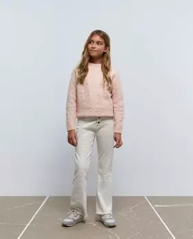 Брюки для девочки с застежкой на пуговицы и отмеченными швами Scalpers