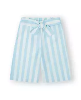 Брюки для девочки светло-голубого цвета с бантом Canada House, голубой