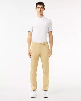 Брюки для гольфа с полоской для захвата Lacoste, бежевый