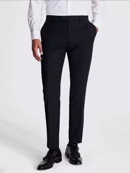 Брюки для костюма из смеси шерсти x dkny slim fit Moss, черный