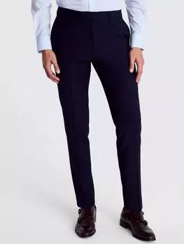 Брюки для костюма из смеси шерсти x dkny slim fit Moss, синий