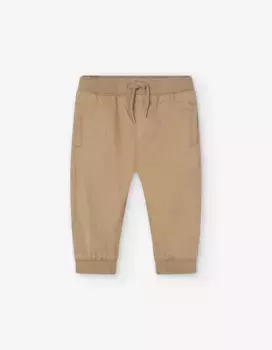 Брюки для мальчика из 100% хлопка с эластичной резинкой на талии Losan, коричневый