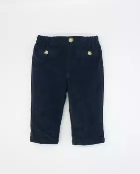 Брюки для мальчика из хлопка темно-синего цвета Fina Ejerique, темно-синий