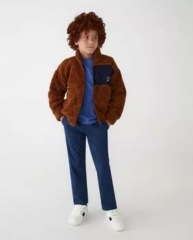 Брюки для мальчика на однотонной подкладке El Corte Ingls, темно-синий