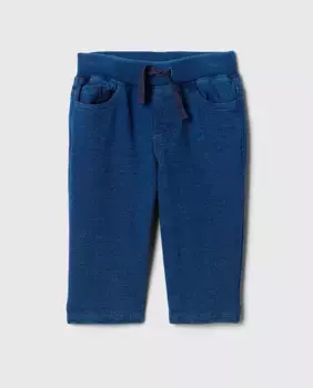 Брюки для мальчика с эластичной резинкой на талии и кулиской Gap, цвет Azul ndigo