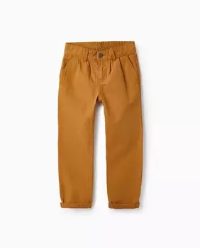 Брюки для мальчика желтого цвета с регулируемой талией Zippy, желтый