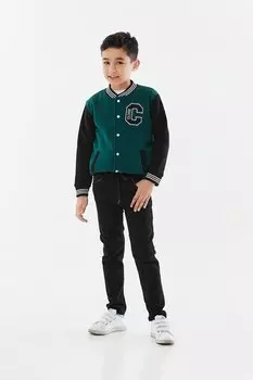 Брюки для мальчиков с эластичной резинкой на талии Fullamoda, черный