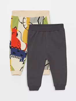 Брюки для маленьких мальчиков с принтом и эластичной резинкой на талии, 2 шт. LCW baby