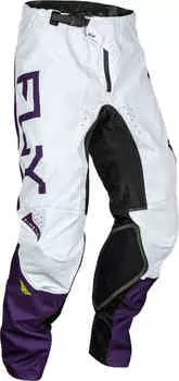 Брюки для мотокросса Fly Racing Kinetic Reload 2024 FLY Racing, белый/фиолетовый