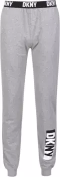 Брюки для отдыха DKNY с эластичными манжетами с логотипом, серый