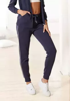 Брюки для отдыха KangaROOS с контрастной окантовкой, костюм для отдыха, цвет морской волны