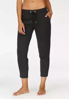 Брюки для отдыха LASCANA длиной 7/8, костюм для отдыха, черный