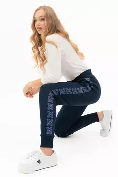 Брюки для отдыха с рисунком сбоку Budmil, синий