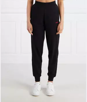 Брюки для платья брюки-тасовки Regular fit Hugo Bodywear, черный