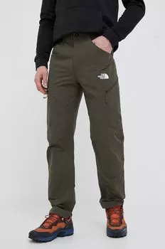 Брюки для прогулок на открытом воздухе The North Face, зеленый