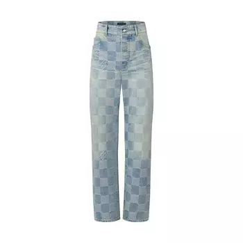 Брюки для скейтбординга Damier Denim Louis Vuitton, синий
