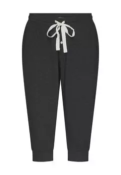 Брюки для сна, длина 3/4, меланж, смесь хлопка, женские Manguun, цвет Anthra Melange