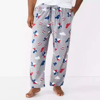 Брюки для сна из микрофлиса Big & Tall Sonoma Goods For Life