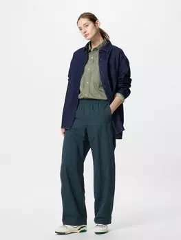 Брюки для снаряжения/длинные Uniqlo, цвет 52 зеленый