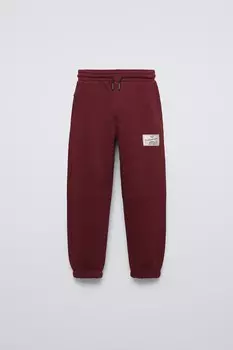Брюки для спорта la ZARA, бордовый
