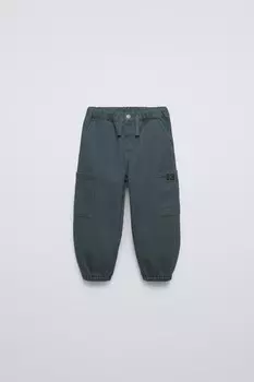 Брюки для спорта с подкладкой ZARA, синий