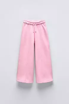 Брюки для спорта со швами ZARA, розовый