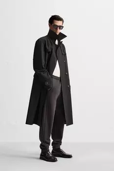 Брюки для спорта ZARA, антрацитово-серый