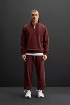 Брюки для спорта ZARA, бордовый