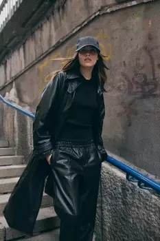 Брюки для спорта ZARA, черный