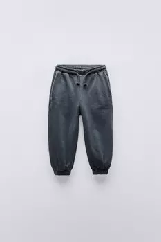 Брюки для спорта ZARA, сине-серый
