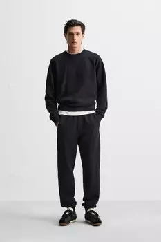 Брюки для спорта ZARA, темно-синий