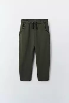 Брюки для спорта ZARA, темно-зеленый