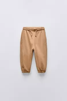 Брюки для спорта ZARA, терракота