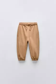 Брюки для спорта ZARA, терракота