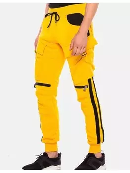 Брюки для тренировок и бега Cipo & Baxx HOMEWEAR, цвет YELLOW