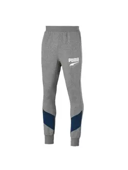 Брюки для тренировок и бега Puma Jogginghose Rebel Block, серый