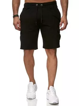 Брюки для тренировок и бега RESLAD Shorts Cargo Sweathose, черный