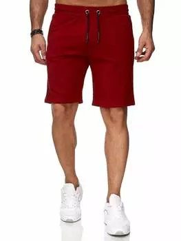 Брюки для тренировок и бега RESLAD Shorts Basic Sweathose, бордо