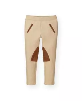 Брюки для верховой езды Ponte для девочек, для малышей Hope & Henry, хаки