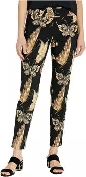 Брюки до щиколотки без застежек Krazy Larry, цвет Gold Butterfly