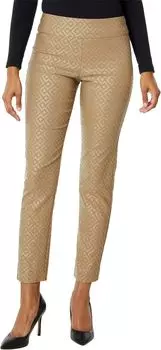 Брюки до щиколотки без застежек Krazy Larry, цвет Taupe Geometric