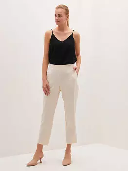 Брюки до щиколотки с эластичной резинкой на талии LC Waikiki Basic