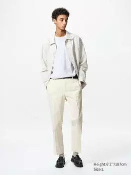 Брюки до щиколотки Uniqlo, цвет 01 белый