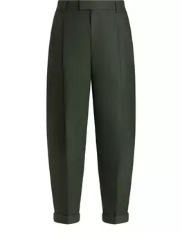 Брюки Dolce & Gabbana с отворотами, зеленый