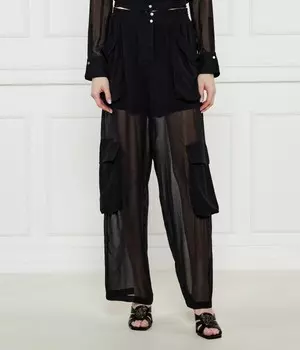 Брюки домашние Pinko Flare Fit, черный