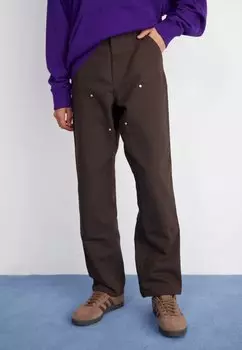 Брюки Double Knee Pant Carhartt WIP, цвет tobacco