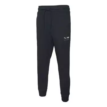 Брюки downtown logo pants 'black' Puma, черный