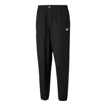 Брюки downtown twill pants 'black' Puma, черный