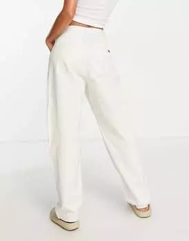 Брюки Dr Denim Bella белого песочного цвета